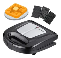 Comprar Wafflera Sandwichera Grill Eléctrica 3 En 1 Winco 340