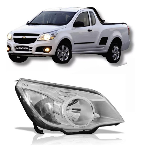 Óptica Chevrolet Montana 2009 2010 2011 2012 2013 Cromada