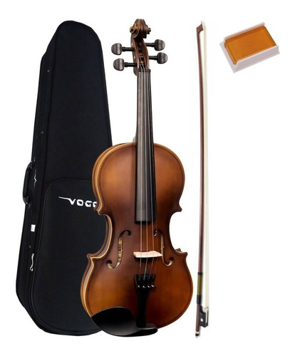 Violino Vogga 4/4 C/ Estojo Arco Crina Animal Breu Von144n