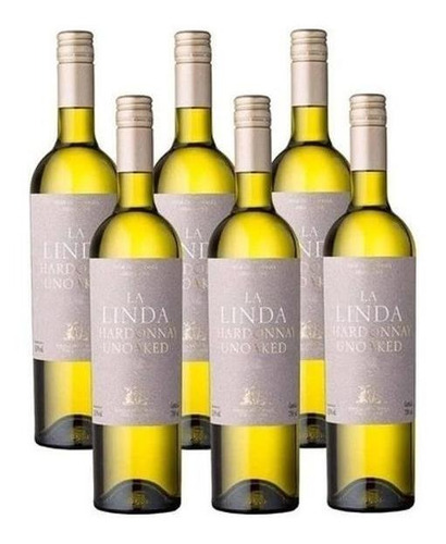 Vinho La Linda Chardonnay Kit Com 06 Unidades 750ml