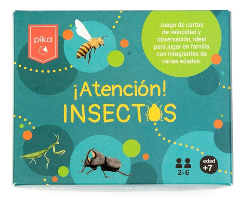 Atención Insectos Juego De Cartas Pika Velocidad Y Memoria