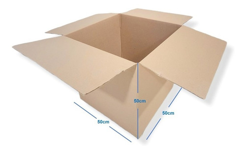 Caja De Cartón Mudanza Empaque Embalaje 50x50x50cm 