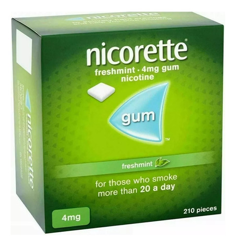 Nicorette Gum 210 Chicles 4 Mg Freshmint Menta Fresca