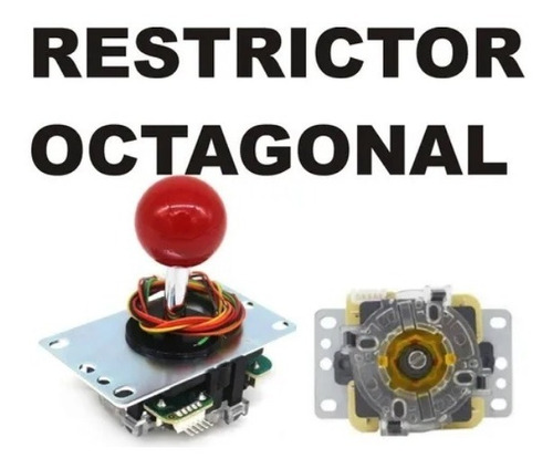 2 Palanca Tipo Sanwa Ball Top Con Restrictor Octagonal