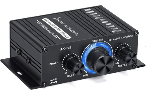 Mini Amplificador De Potencia De Audio P /auto Casa 2 Canal