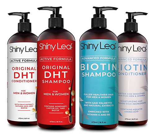 Shiny Leaf Biotin And Dht Blocker Hair Growth Champ&uacute;.