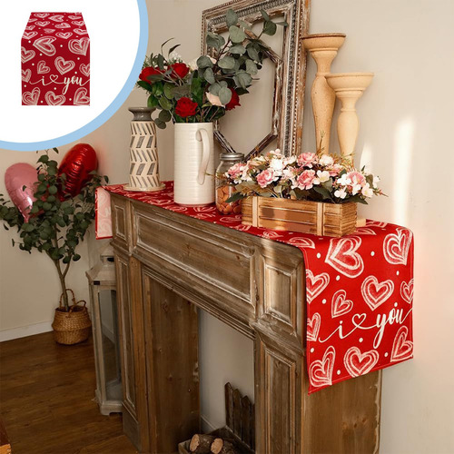Mantel En L Con Bandera De Mesa Colorida Para El Día De San