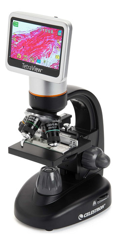 Celestron Microscopio Digital Lcd Tetraview, Microscopio Bio