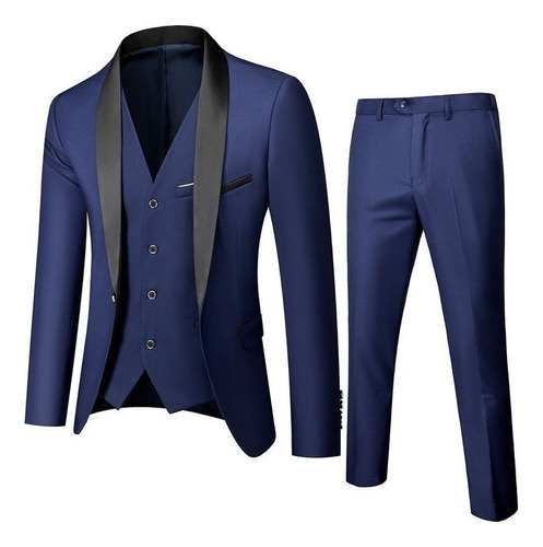 Conjunto De Traje Delgado De 3 Piezas Para Hombre, Fiesta De