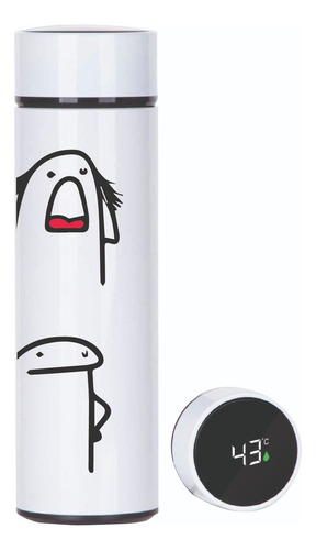 Termo Flork Meme, Meme Divertido, 450 Ml Smart