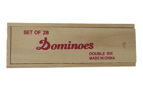 Domino Set De 28 Unidades Con Caja De Madera Precio Especial