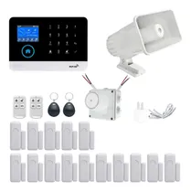 Comprar Alarma Casa Negocio 2 Sirenas 15 Sensores Magneticos Puerta