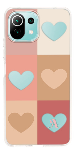 Funda Para Xiaomi Para Mujer Corazones Con Letra Inicial