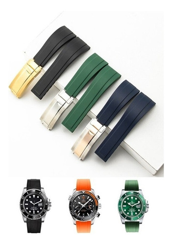 Correa De Reloj De Silicona Libre De Polvo For Rolex Dayton
