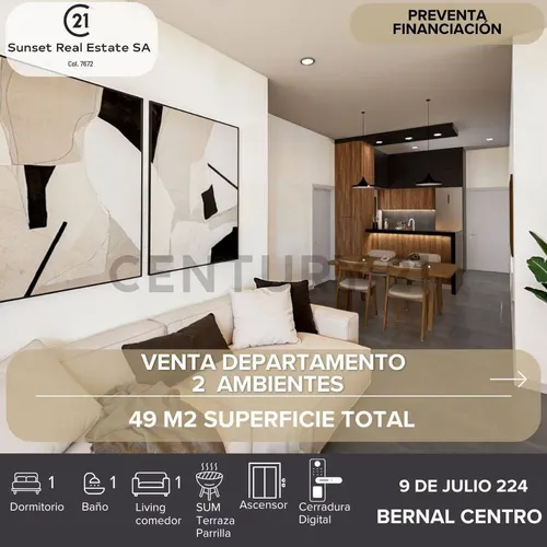 Venta Departamento 2 Ambientes Bernal Centro