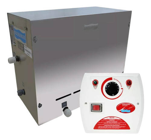 Sauna Vapor Steam Inox Indoor 9 Kw Com Quadro Analógico