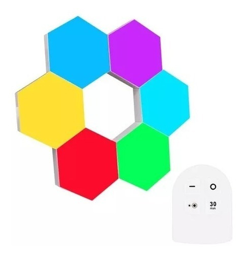 Modulos Led Hexagonales Táctil Con Control Remoto 