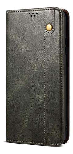 Black Oil Wax Texture Leather Case For Vivo V25 Pro