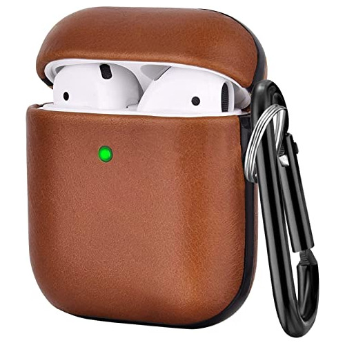 Funda Compatible Estuche De AirPods, Funda De Genuino A...