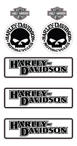 Adesivo Capacete Harley Davidson Clothes Refletivo Kit Ktcp59 Fgc