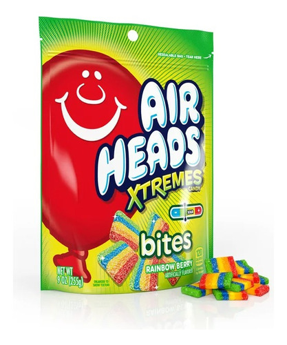 Dulces Air Heads Xtremes Bites 255g Americanos