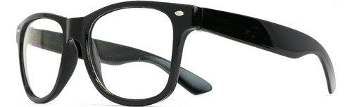 Skeleten Gafas De Disfraz Retro De Nerd, Gafas Hipster Negra