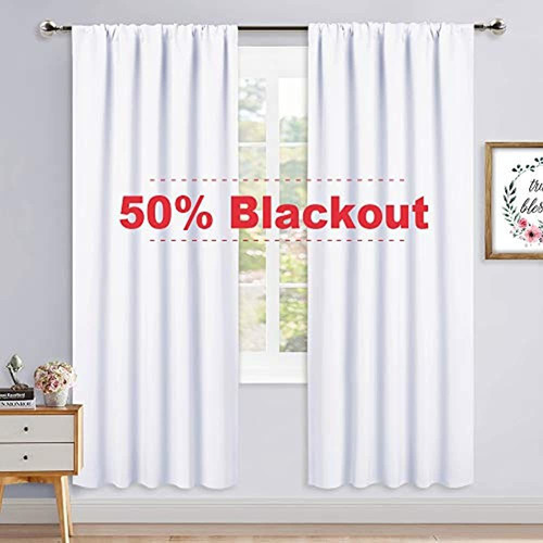 Cortinas De Cocina Con Bloqueo De Luz Al 50% De Nicetown