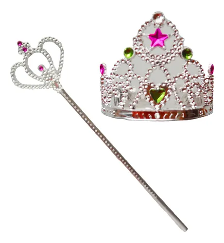 Corona Y Cetro De Princesas Disfraz Juguete Niña