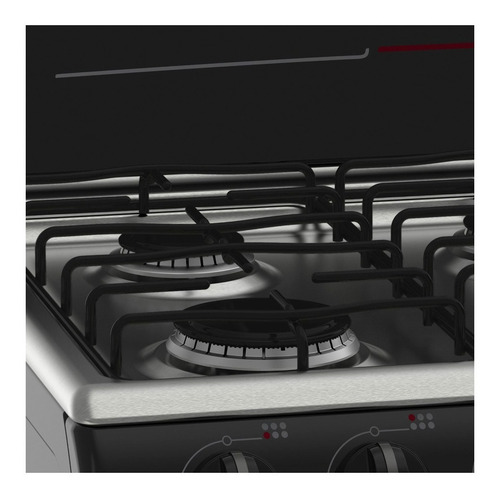 Estufa Mabe Diseño EM7641BAI a gas/eléctrica 6 quemadores negra puerta con visor 126.6L