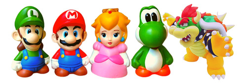 Alcancia Pintada Mario Bross Yoshy,luigy, Personajes 30 Pzs