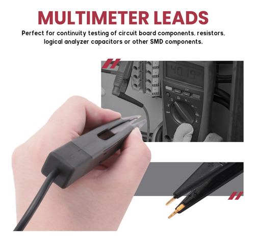 Multimeter Test Leads Kit With Alligator Clips Mini Grabber