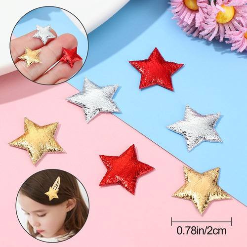 * Parches De Tela Con Apliques En Forma De Estrella De
