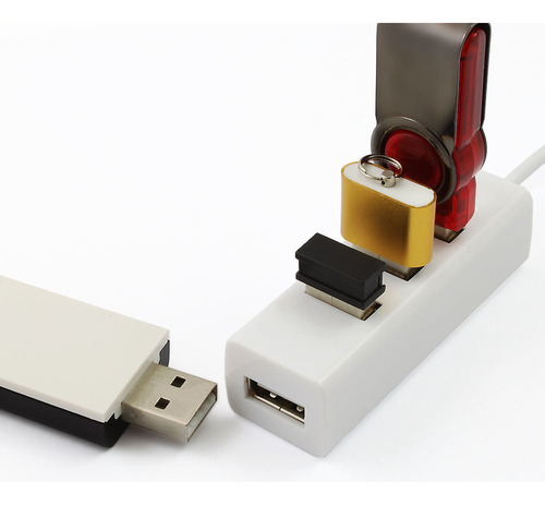 Base De Expansión Con Divisor De Hub Usb 2.0 De 4 Puertos De