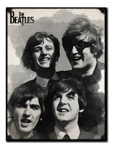 #162 - Cuadro Vintage 30 X 40 - The Beatles Música No Chapa