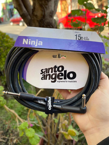 Cable De Guitarra Y Bajo Santo Angelo Ninja 4,5 Metros