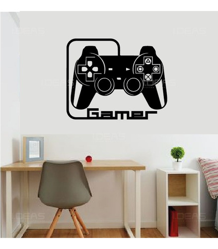 Sticker De Pared Control Play Station Vinil Deocrativo Gamer