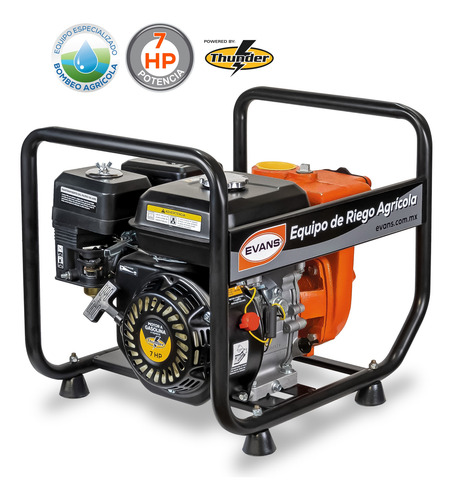 Motobomba Autocebante Evans 7hp 4t Thunder 360lpm 2x2 Hgrisp