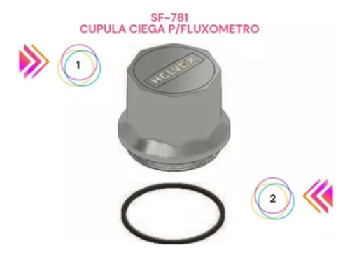 Cupula Ciega P/fluxometro Mod. Sf-781 Mca.helvex