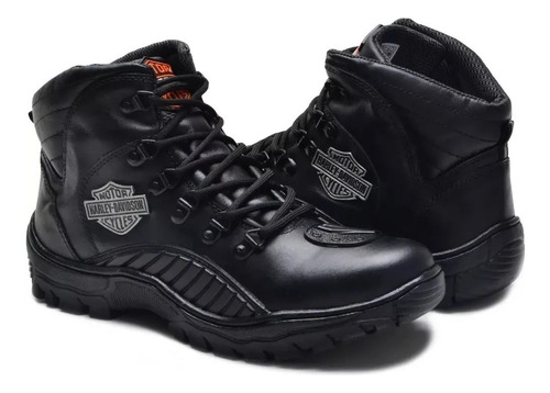 Bota Harley Davidson Em Couro Motociclista Lançamento Hd