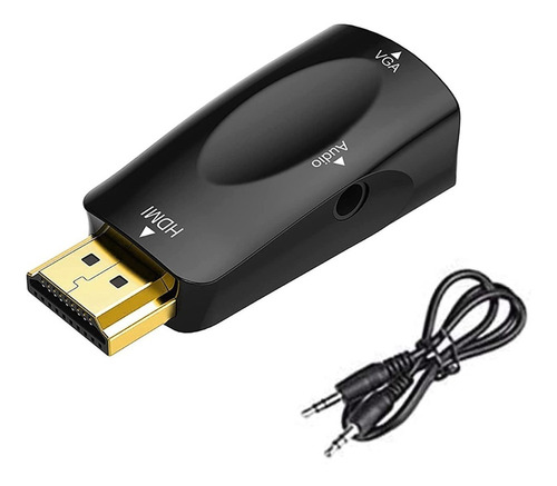 Adaptador Hdmi A Vga Pasivo 4k + Audio