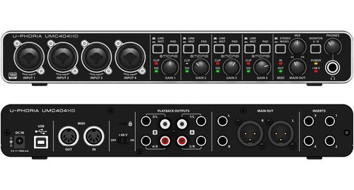 Interfaz De Grabacion De 4 Entradas / Behringer Umc-404 Hd