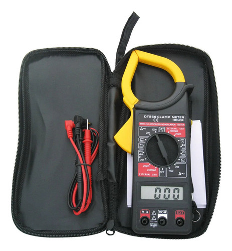 Amperimetro Multimetro Tester Pinza Dt266 Rango Automático