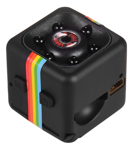 Cámara Mini Cube 1080p Video 120° Ángulo Amplio 32gb Memoria