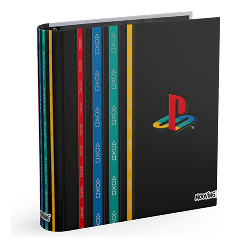 Carpeta Escolar Nº3 Mooving 3 Anillos X 40 Mm Playstation