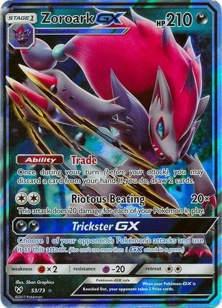 Zoroark-gx - 53/73 - Ultra Rare - Sun Y La Luna: Shining Ley