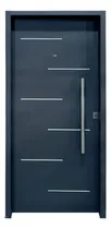 Comprar Puerta Doble Chapa Inyectada De 0.80 X 2.00 Aplique Barral Color Antioxido Gris Grafito
