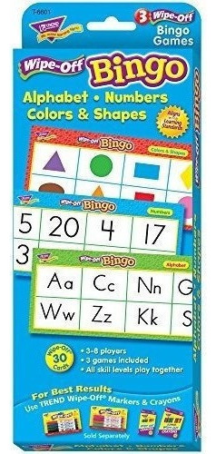 Bingo Para Borrar Letras Números Colores Y For