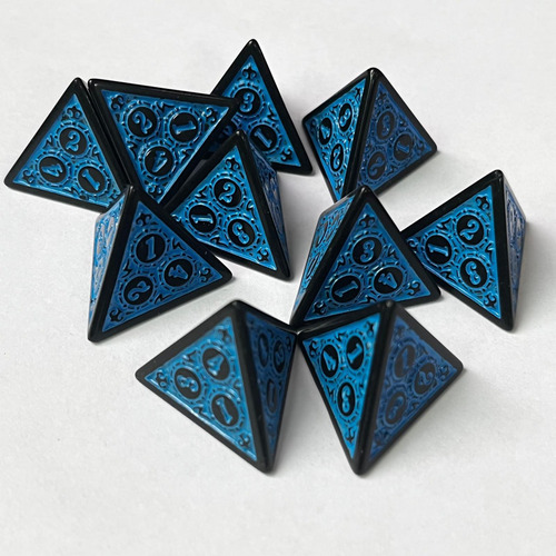 2 Dados De Varios Lados Dados De Acrílico Juegos De Azul