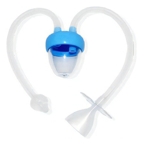 Aspirador Nasal De Silicona San Up 3278 0 Meses En Adelante Color Azul Con Transparente