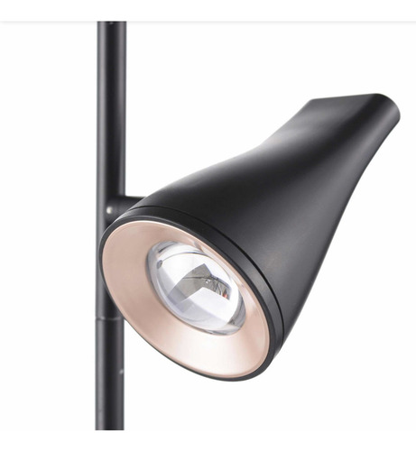 Imagen 6 de 7 de Lámpara De Pie Irvin Negro 3 Luces Led Integrado